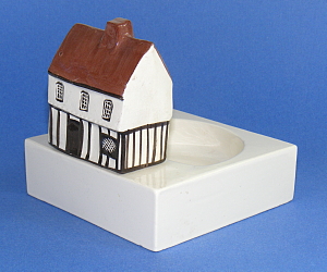 Image of Ash Tray with Cottage No 16 made by Mudlen End Studio